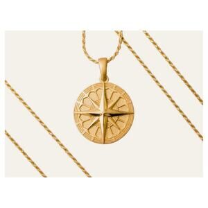 Mantra Jewelry Find Your True North compass necklace